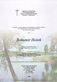 Nejbližší rozloučení - Bohumír Hošek