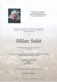 Nejbližší rozloučení - Milan Salát