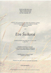 Nejbližší rozloučení - Eva Šušková
