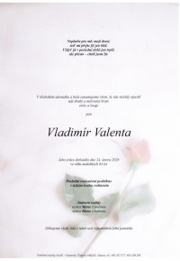 Nejbližší rozloučení - Vladimír Valenta