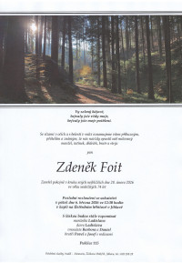 Nejbližší rozloučení - Zdeněk Foit