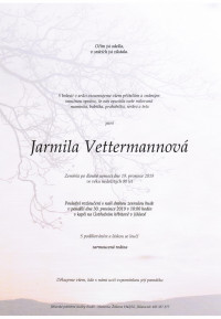 Jarmila Vettermannová