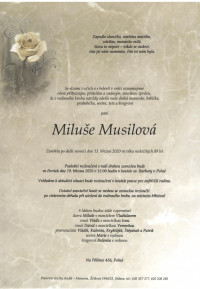 Miluše Musilová