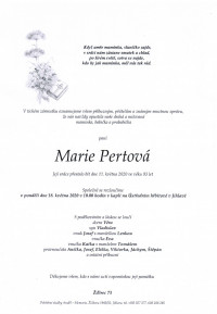 Marie Pertová