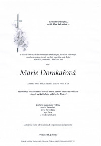 Marie Domkařová