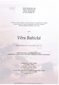 Věra Babická