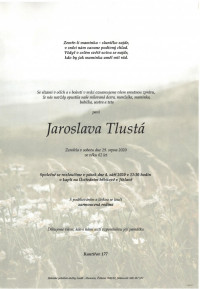 Jaroslava Tlustá