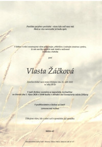 Vlasta Žáčková